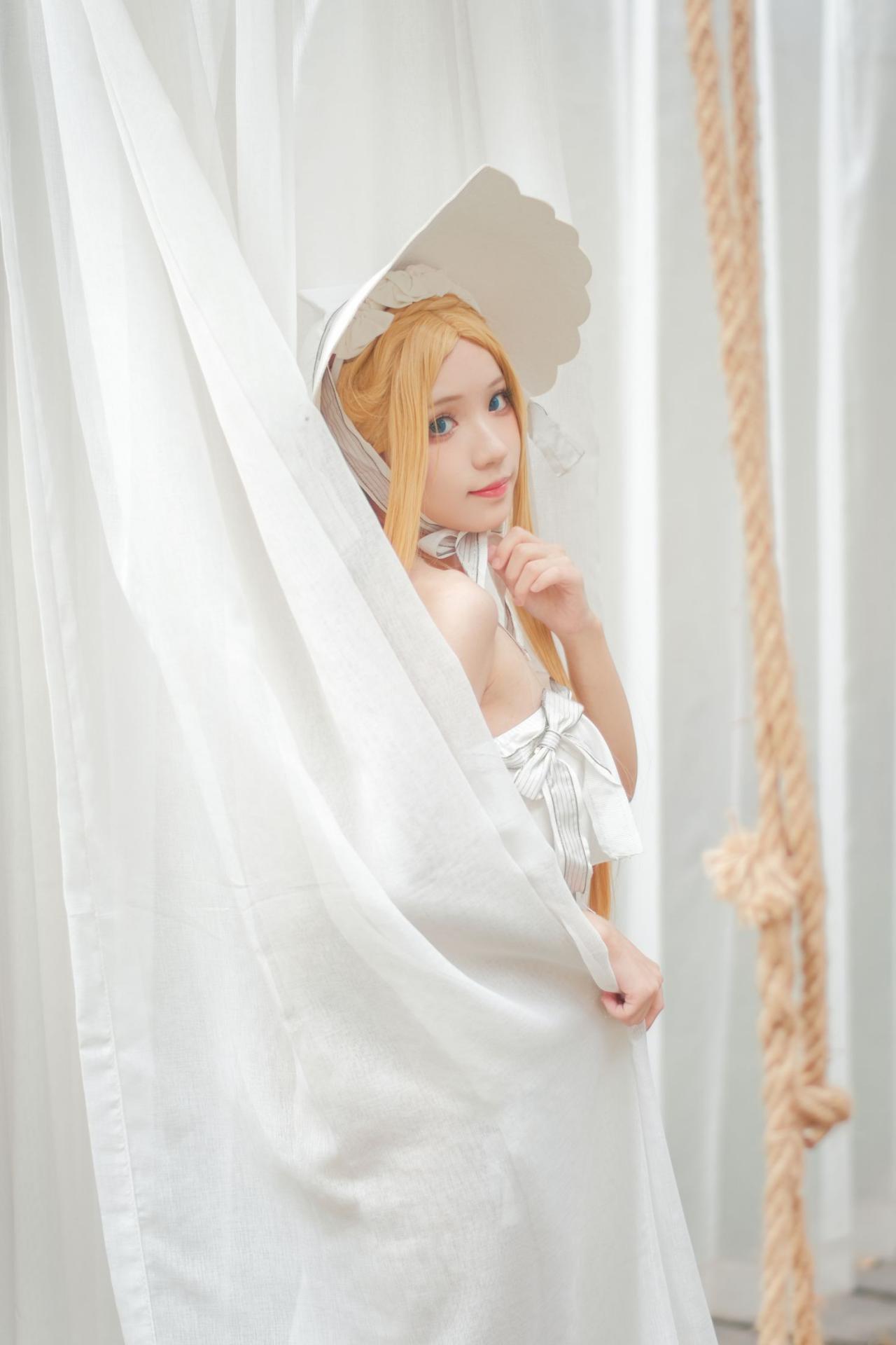 美女动漫博主花柒Hana性感Cosplay写真阿比泳装 (10)